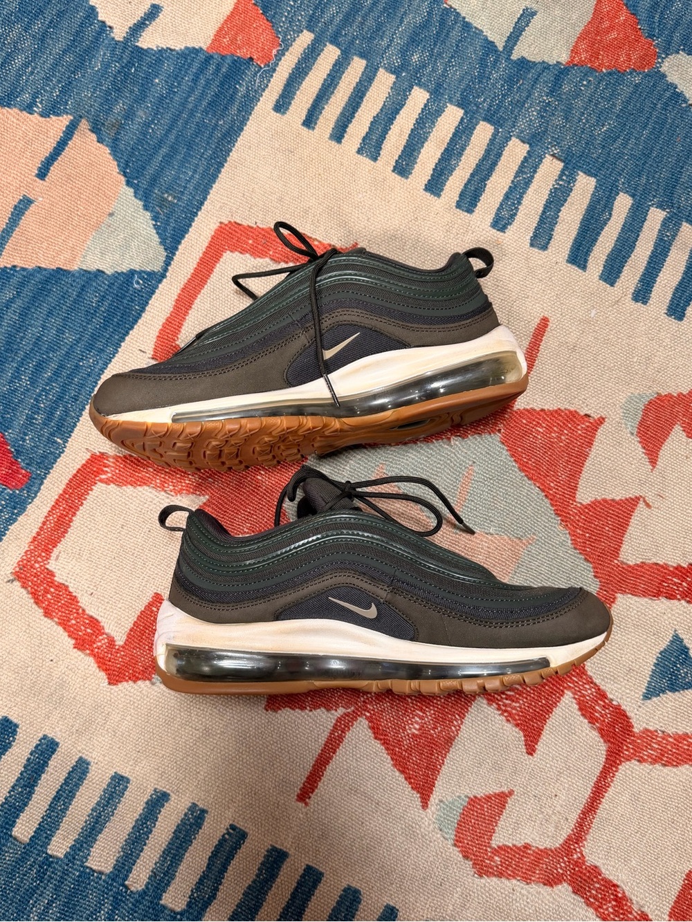 Nike Air Max 97 Olive Green Sneakers Size 7.5 - Picture 2 of 8